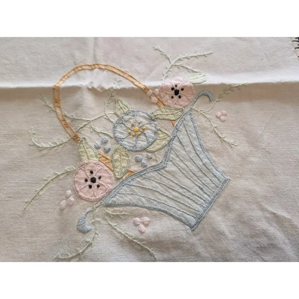 LinenTablecloth this vintage